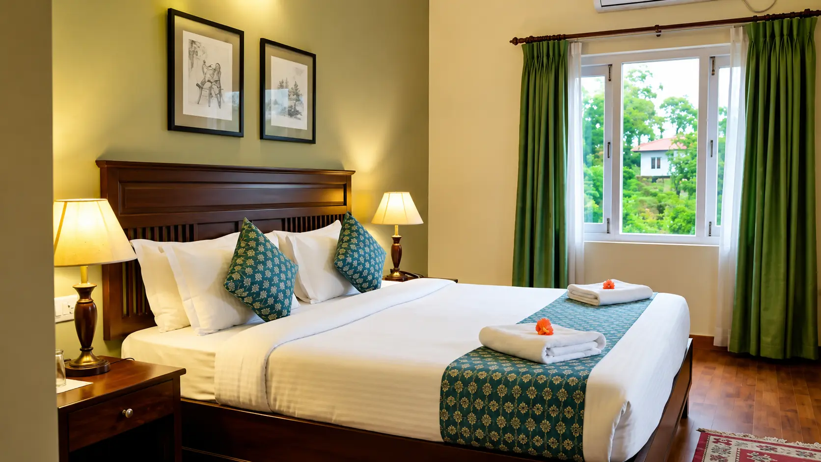 Hotel room at T&U Munnar
